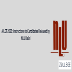 AILET 2025 Instructions to Candidates Released by NLU Delhi